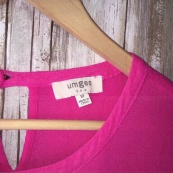 Umgee Pink Sleeveless Blouse - Picture 3 of 4